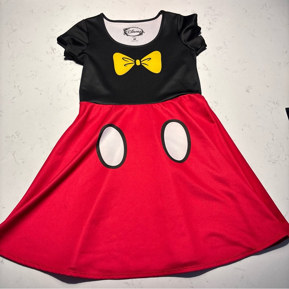Disney Mickey Mouse Skater Dress Womens M Halloween Costume Cosplay Disneybound